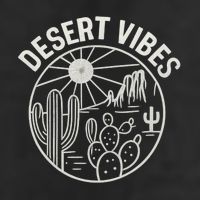 Desert Vibes 7 Panel Mesh Trucker Snapback Hat