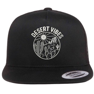Desert Vibes Flat Bill Trucker Hat