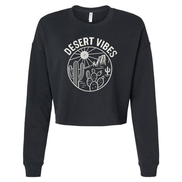 Desert Vibes Cropped Pullover Crew