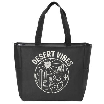 Desert Vibes Zip Tote Bag