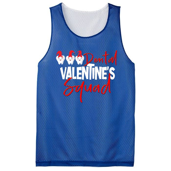 Dental Valentine's Day Squad Funny Dentist Funny Gift Mesh Reversible Basketball Jersey Tank