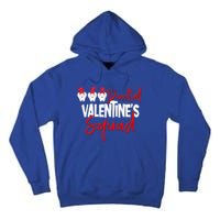 Dental Valentine's Day Squad Funny Dentist Funny Gift Tall Hoodie