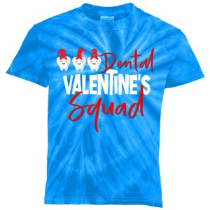 Dental Valentine's Day Squad Funny Dentist Funny Gift Kids Tie-Dye T-Shirt