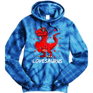 Dinosaur Valentines Day Tgiftrex Great Gift Tie Dye Hoodie