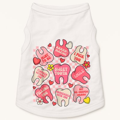 Dental ValentineS Day Cute Teeth Hugging Heart Dentist Doggie Tank