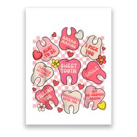 Dental ValentineS Day Cute Teeth Hugging Heart Dentist Poster