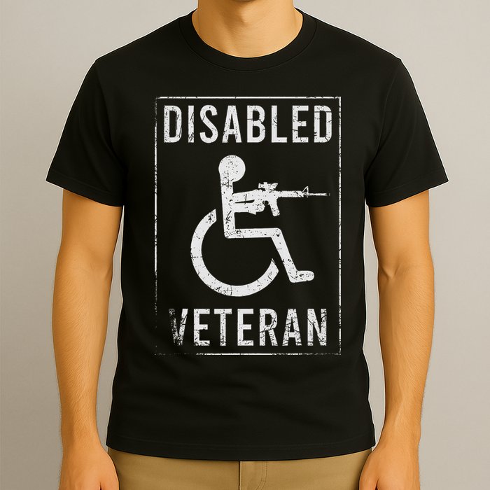 Disabled Veteran Dad Grandpa Veteran Disabled But Deadly T-Shirt