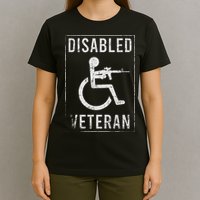 Disabled Veteran Dad Grandpa Veteran Disabled But Deadly T-Shirt