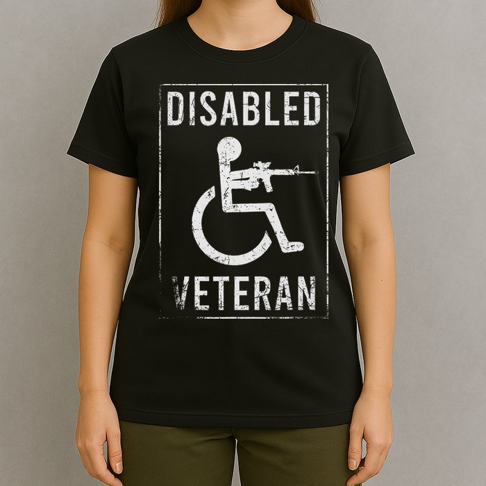 Disabled Veteran Dad Grandpa Veteran Disabled But Deadly T-Shirt