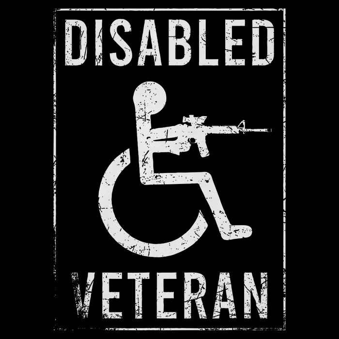 Disabled Veteran Dad Grandpa Veteran Disabled But Deadly T-Shirt