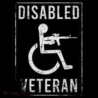 Disabled Veteran Dad Grandpa Veteran Disabled But Deadly Tall T-Shirt