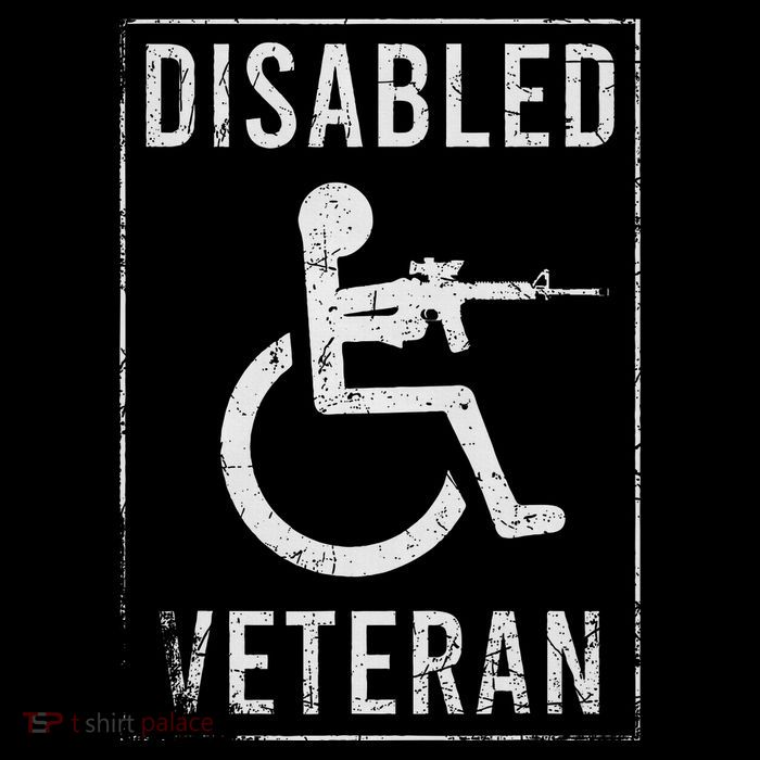 Disabled Veteran Dad Grandpa Veteran Disabled But Deadly Tall T-Shirt