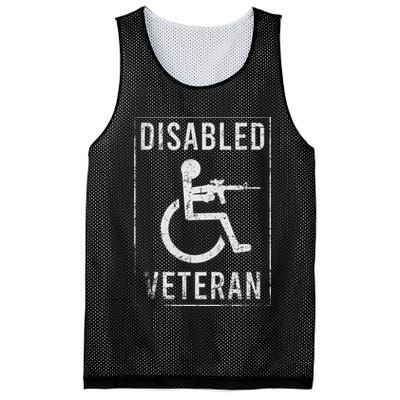 Disabled Veteran Dad Grandpa Veteran Disabled But Deadly Mesh Reversible Basketball Jersey Tank