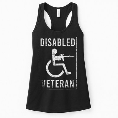 Disabled Veteran Dad Grandpa Veteran Disabled But Deadly Womens Tank Top