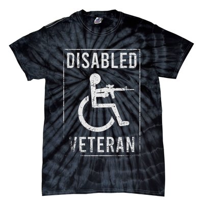 Disabled Veteran Dad Grandpa Veteran Disabled But Deadly Tie-Dye T-Shirt