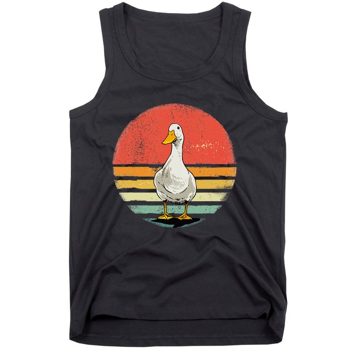 Duck Vintage Duck Farm Animal Tank Top