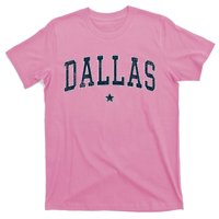 Dallas Vintage Distressed Arched Text Dallas T-Shirt