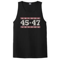 Distressed Vintage Donald Trump 2024 45 & 47 President PosiCharge Competitor Tank