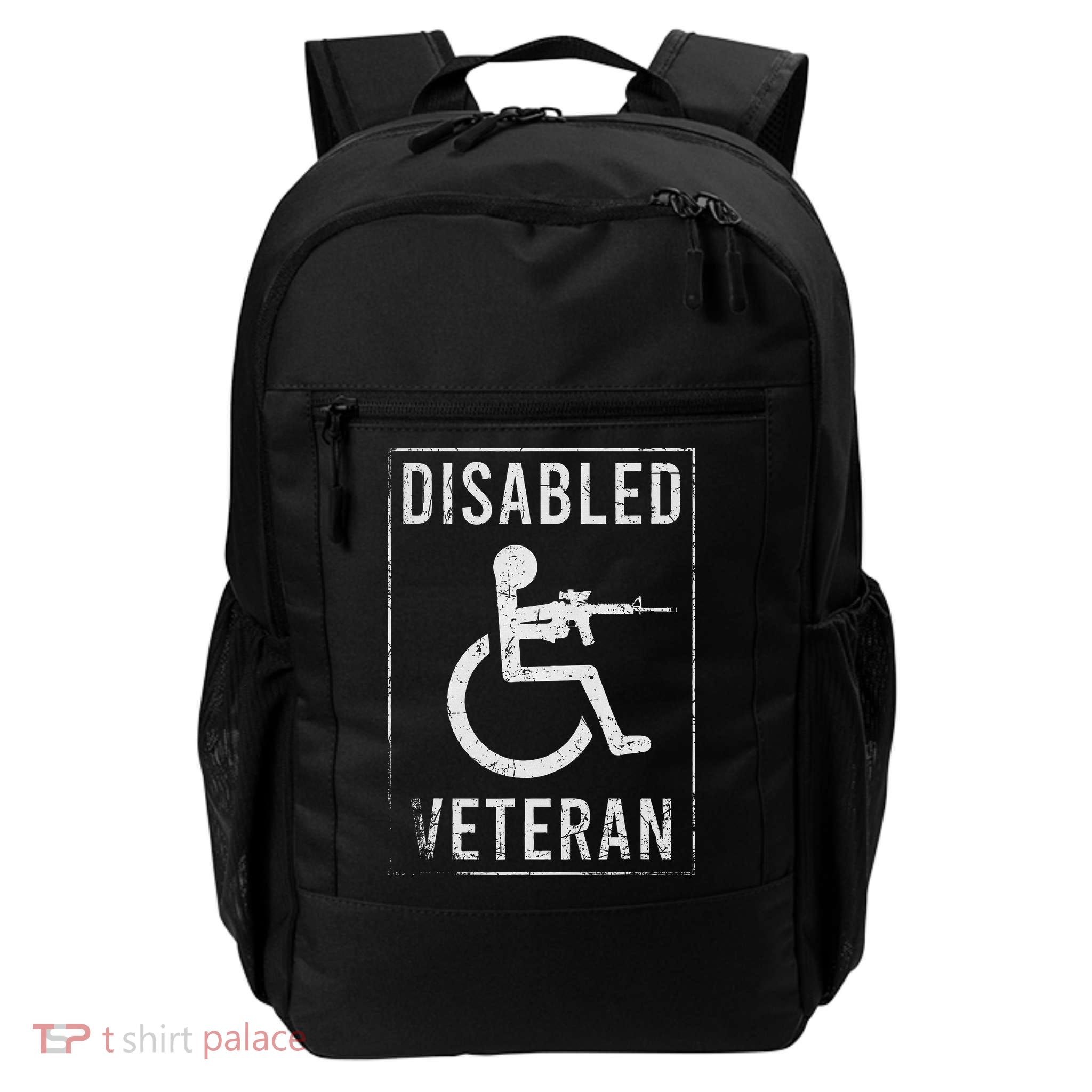 Disabled Veteran Dad Grandpa Daily Commute Backpack