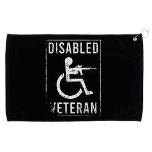 Disabled Veteran Dad Grandpa Grommeted Golf Towel