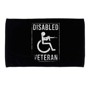 Disabled Veteran Dad Grandpa Microfiber Hand Towel