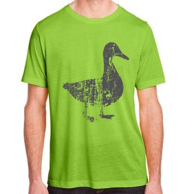 Duck Vintage Design  Distressed Duck Print  Adult ChromaSoft Performance T-Shirt