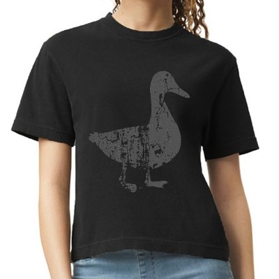Duck Vintage Design  Distressed Duck Print  Comfort Colors Boxy T-Shirt