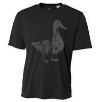 Duck Vintage Design  Distressed Duck Print  Cooling Performance Crew T-Shirt