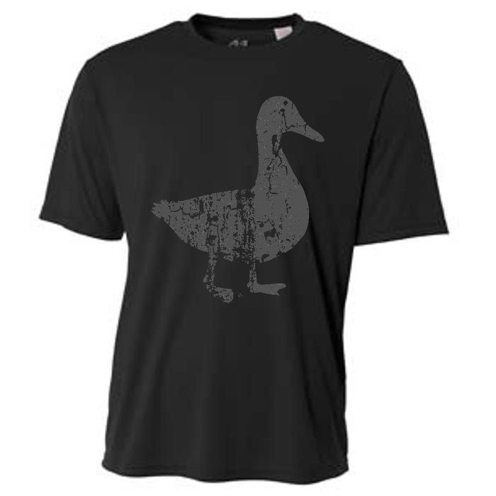 Duck Vintage Design  Distressed Duck Print  Cooling Performance Crew T-Shirt