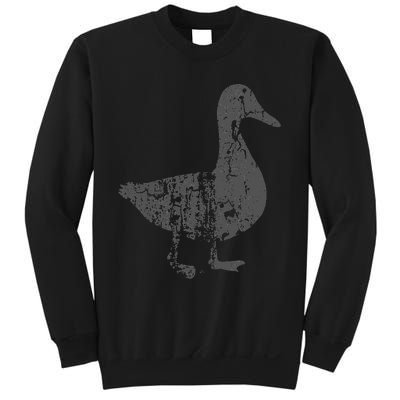 Duck Vintage Design  Distressed Duck Print  Sweatshirt