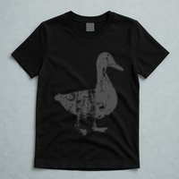 Duck Vintage Design  Distressed Duck Print  T-Shirt