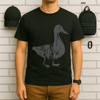 Duck Vintage Design  Distressed Duck Print  T-Shirt