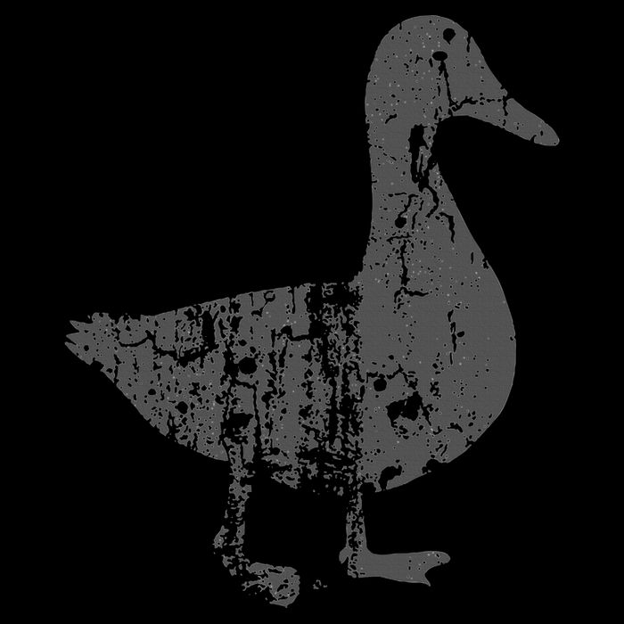 Duck Vintage Design  Distressed Duck Print  T-Shirt