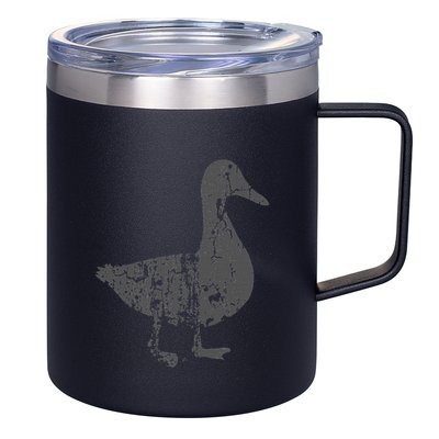 Duck Vintage Design  Distressed Duck Print  12oz Stainless Steel Coffee Mug