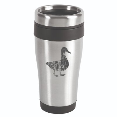 Duck Vintage Design  Distressed Duck Print  16oz Travel Tumbler