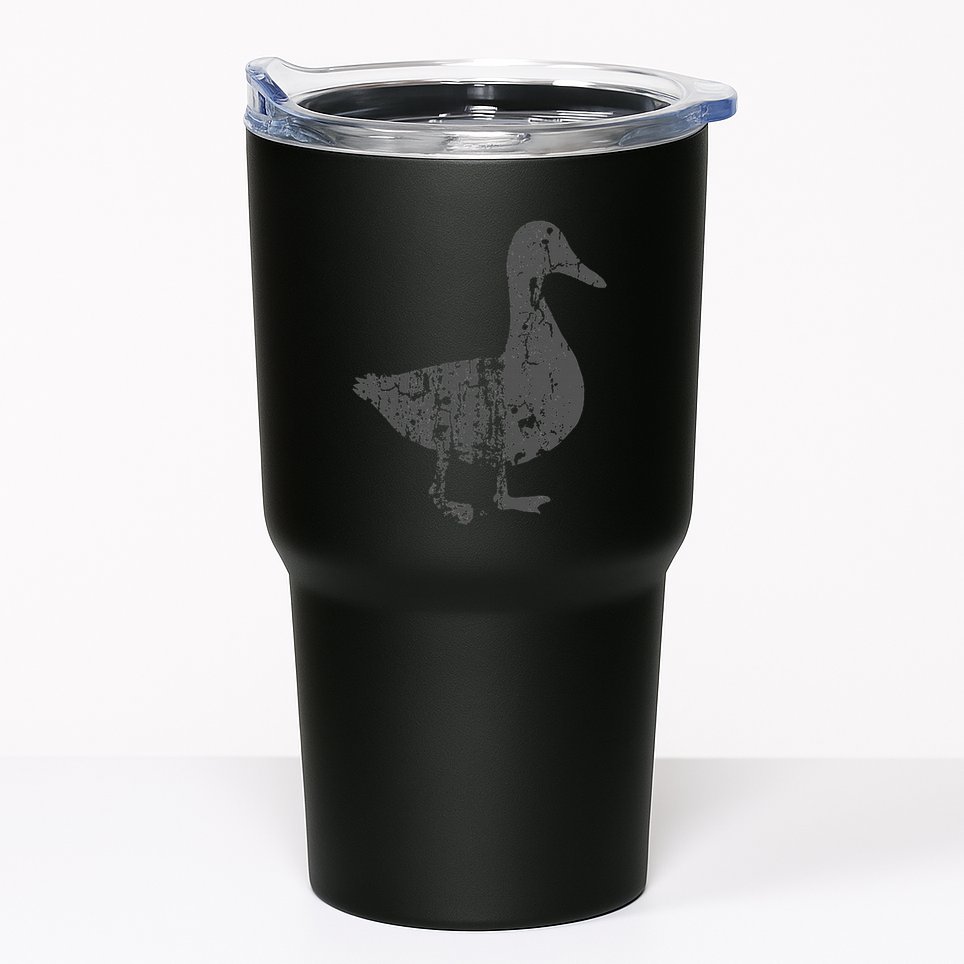 Duck Vintage Design  Distressed Duck Print  Tumbler