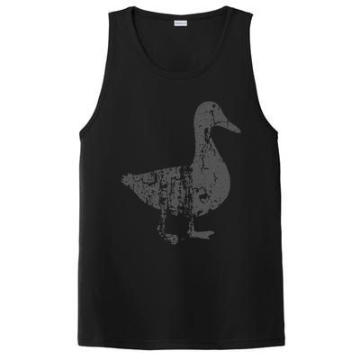 Duck Vintage Design  Distressed Duck Print  PosiCharge Competitor Tank