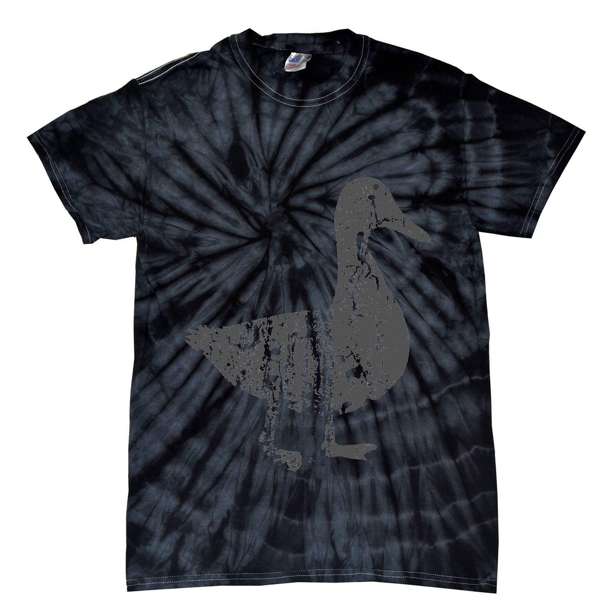Duck Vintage Design  Distressed Duck Print  Tie-Dye T-Shirt