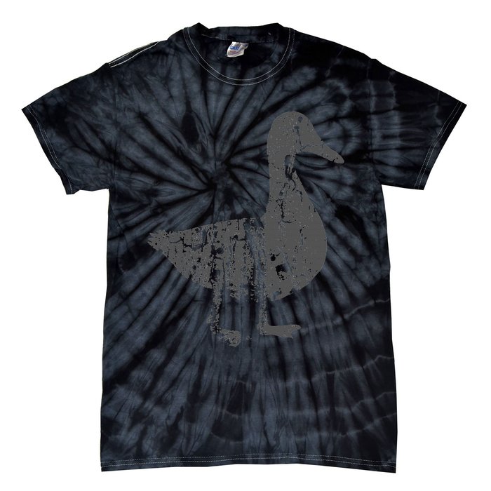 Duck Vintage Design  Distressed Duck Print  Tie-Dye T-Shirt