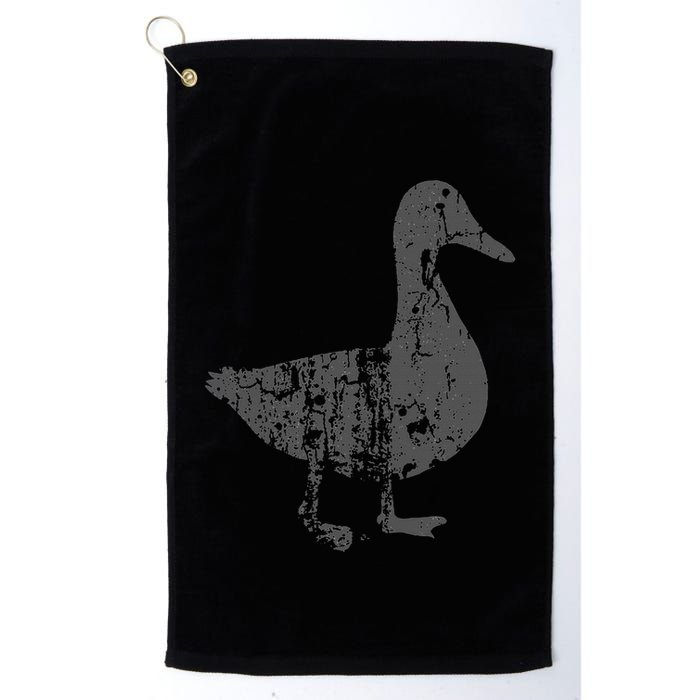 Duck Vintage Design  Distressed Duck Print  Golf Towel