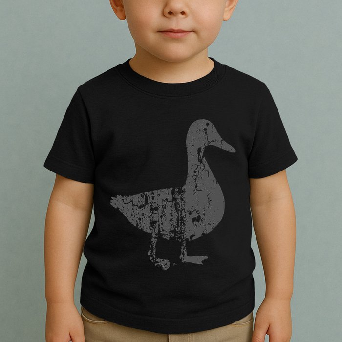 Duck Vintage Design  Distressed Duck Print  Toddler T-Shirt