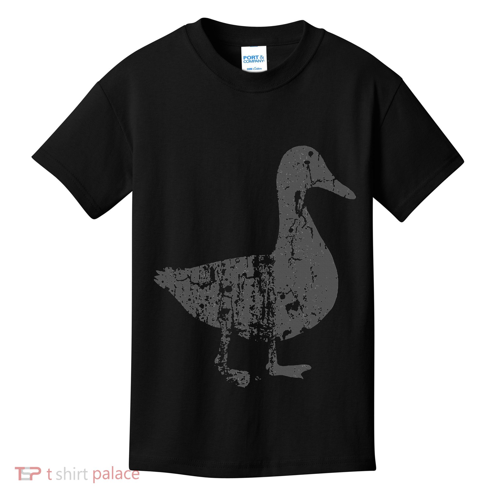 Duck Vintage Design  Distressed Duck Print  Kids T-Shirt
