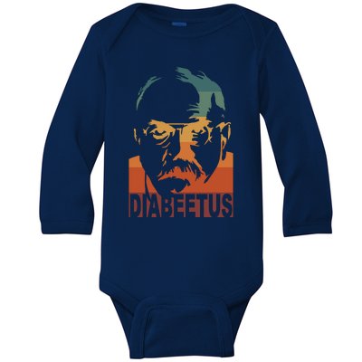 Diabeetus Vintage Baby Long Sleeve Bodysuit