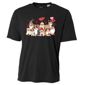 Dog Valentine Day Cooling Performance Crew T-Shirt