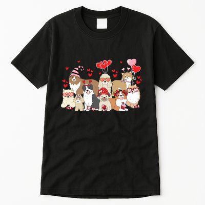 Dog Valentine Day Tall T-Shirt