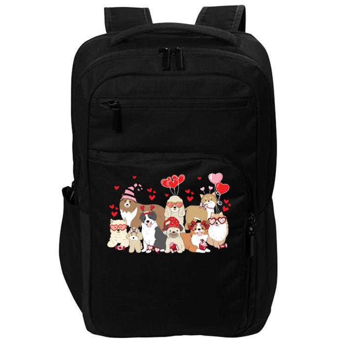 Dog Valentine Day Impact Tech Backpack