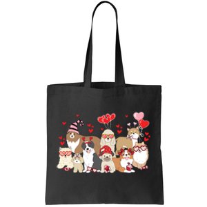 Dog Valentine Day Tote Bag