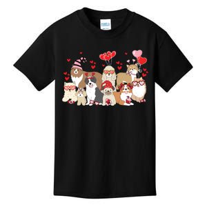 Dog Valentine Day Kids T-Shirt