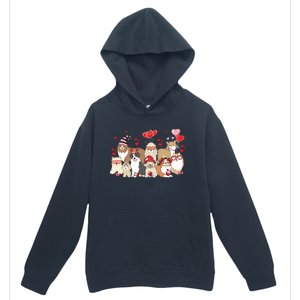 Dog Valentine Day Urban Pullover Hoodie