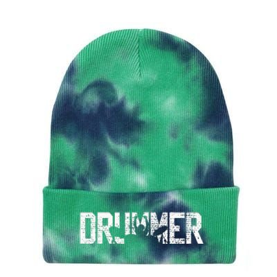 Drummer Vintage Drumsticks Drumset Tie Dye 12in Knit Beanie